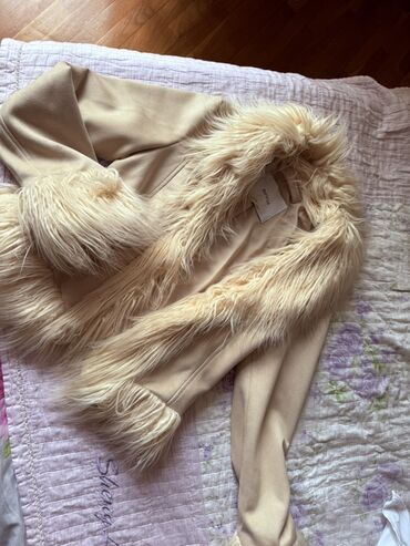 hamam xalatı türkçe: Palto, Bershka, M (EU 38), rəng - Bej