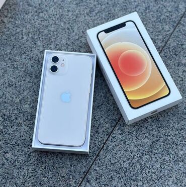 ipone 15 pro: IPhone 12 mini, 256 GB, Ağ, Face ID, Hissə-hissə ödəniş, Kredit