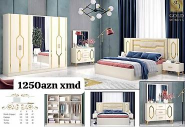 termo: Yataq otağı dəstı – Gold Mobilya dizaynı Dəst tərkibi: - 6 qapılı — 1