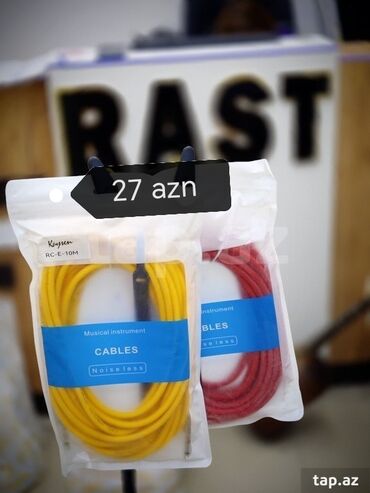 Kabellər, adapterlər: Kabel RC-F1 Musiqi alətləri kabeli RC-F1M SES KABELI Gitara kabeli — 3