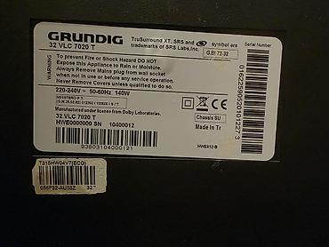 hd box: Grundig 32 VLC 7020 T – 32" LCD televizor Xüsusiyyətlər: - Ekran: 32 — 2