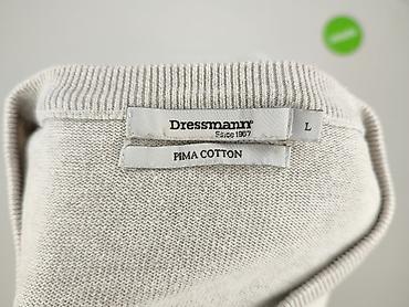 bluza z plotna: Dressmann, Sweter dla mężczyzn, rozmiar L — 4