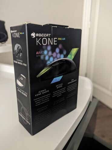 maus pad: Roccat Kone Pro Air - simsiz gaming mouse Şarj oluna bilən simsiz