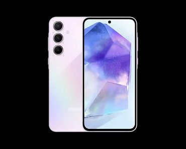 Samsung: Samsung Galaxy A55, Б/у, 128 ГБ, цвет - Розовый, 2 SIM