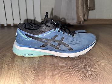 Qadın ayaqqabıları: ASICS GT-1000 krossovkaları - Rəng: mavi/firuzeyi - Üst hissə — 1