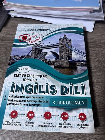 ingilis dili test toplusu 1 ci hisse yukle: Gülnarə Umudova İngilis dili tam teze dinləmə mətn qramatika kitabı