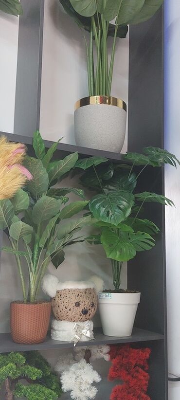 Süni güllər: Dekorativ süni ağaclar dəsti - Model 1: Varlıqlı yarpaqlı dekorativ — 14