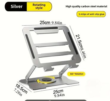Masaüstü dəstlər: Noutbuklar üçün stolüsdü 360 dərəcə dönən tutacaq satılır. Möhkəm — 10