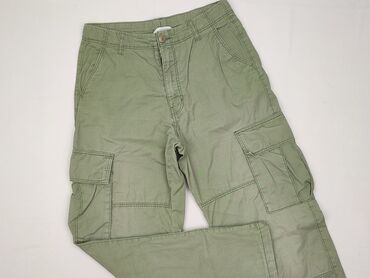 woskowane spodnie z wysokim stanem stradivarius: Material trousers, H&M, 14 years, 158/164, condition - Perfect
