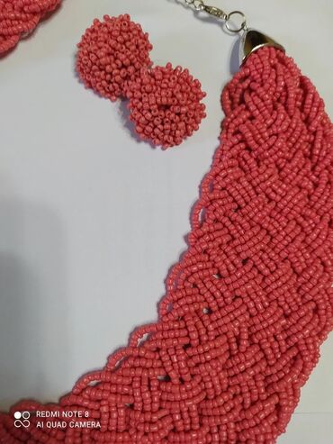 Наборы украшений: Ожерелье из бисера и серьги гвоздики,ручная работа,шикарно смотрится и — 28