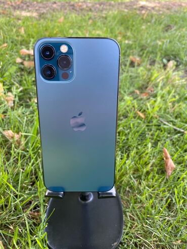 вибро динамик: IPhone 12 Pro, Колдонулган, 128 ГБ, Pacific Blue, 75 %