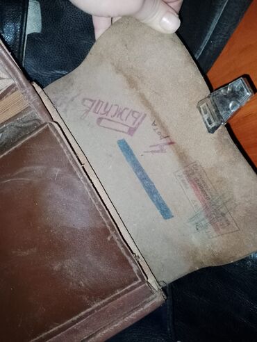 Портфели: Портфель‑органайзер советского образца (кожа/кожзам, коричневый) — 18