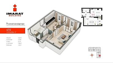 Новостройки от застройщика: Строится, Элитка, 1 комната, 48 м² — 6