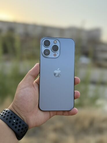 телефон баасы: IPhone 13 Pro, Колдонулган, 128 ГБ, Sierra Blue, 78 %