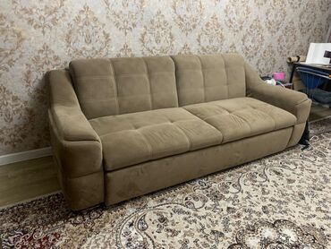 встроенная мебель диван: Диван-кровать, цвет - Коричневый, Новый