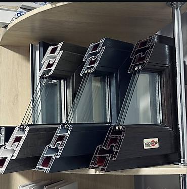 Готовые деревянные окна: Окна двери витражи балкон пластиковые Алюминиевые окна двери — 7