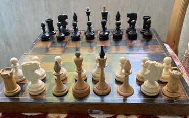 как увидеть рай: Шахматы советские большие турнирные. Доска 40/40 см. Район парка
