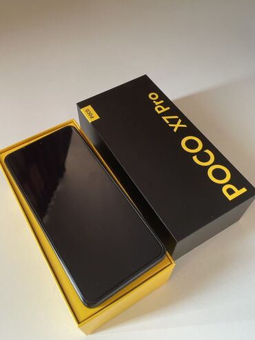 сколько стоит телефон верту оригинал: Poco X7 Pro, Колдонулган, 256 ГБ, түсү - Кара, 2 SIM