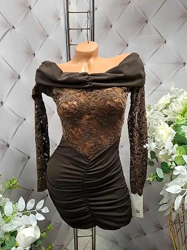 Haljine: Elegantne ženske haljine – večernji modeli sa dugim rukavima - — 11