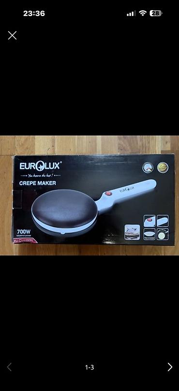 Eurolux Crepe Maker – elektrikli krep/pankek hazırlayan aparat - Güc