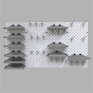 Стеллажи: Панель перфорированная, настенная, для магазина и склада — 8