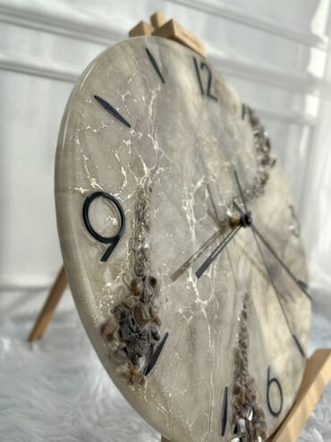 Часы для дома: Настенные часы, диаметр 35 см - Дизайн: мраморные переливы с — 8