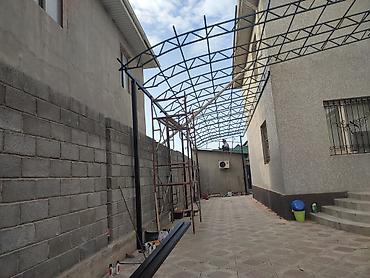 Навесы: Навес, Арочный, Металл, Поликарбонат, Установка — 7