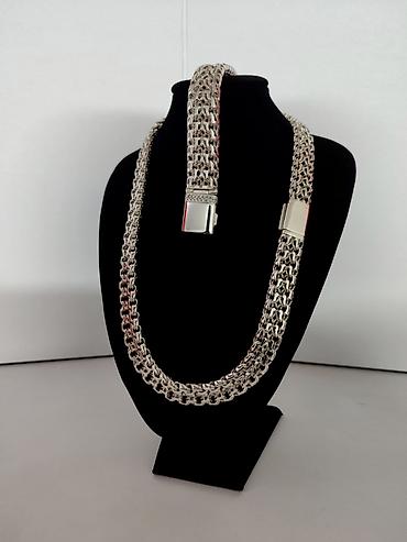 Наборы украшений: Набор украшений, Новый, Цвет металла: Белый, Парный набор — 4