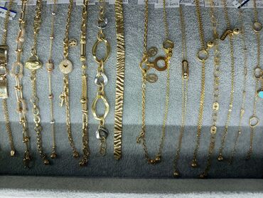 Наборы украшений: Золотые украшения «АЛТЫН» (проба 585) - Браслеты: якорные, панцирные — 8