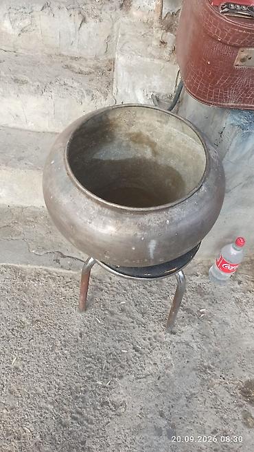 mis məcməyi: Məhsul: Böyük metal qazanın (mis/alay tipli) qapaxsız qab 20 litir — 5