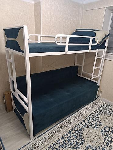 Двухъярусная кровать, Б/у, Складная at lalafo.kg Двухъярусная кровать, Б/у, Складная