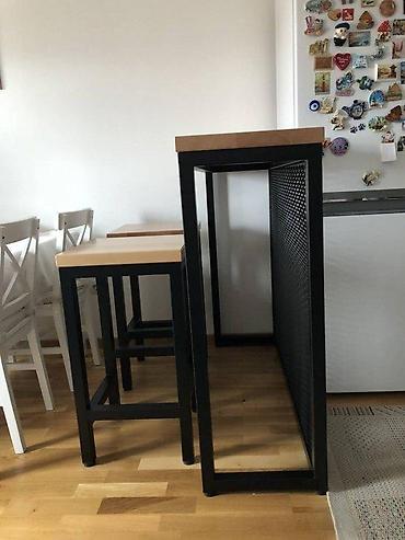 Kuhinjski nameštaj: MASIVNI BARSKI STO BUKVA | Kontakt telefon 06******** Viber 06******** — 14