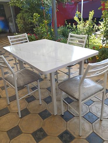 Кухонные столы и стулья: Кухонный стол и стул, Новый, Платная доставка, цвет - Белый — 12