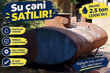 Su çəni – 2.5 ton (2500 litr) - Su saxlama üçün metal çən - lalafo.az -da Su çəni – 2.5 ton (2500 litr) - Su saxlama üçün metal çən -