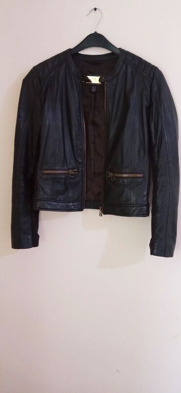 женские зимние кожаные куртки: Кожаная куртка, Приталенная модель, Натуральная кожа, Приталенная модель, S (EU 36)