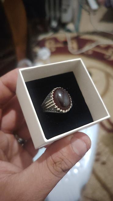 Üzük, Gümüş, Əqiq, 5.00+ Karat