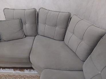 Divanlar: Künc divan, İşlənmiş, Açılan, Bazalı, Vеlur parça, Çatdırılma yoxdur — 3