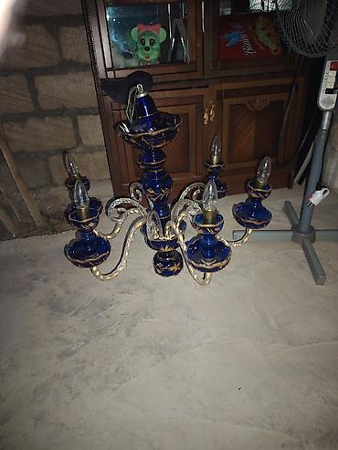 lent isiq: Çılçıraq, 6 lampa, Şüşə — 3