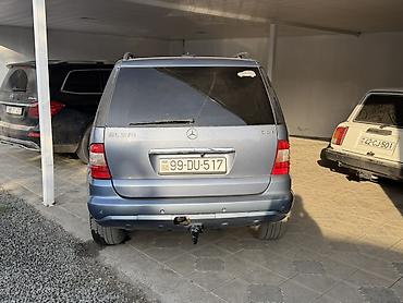 masin kreditlə: Mercedes-Benz M-Class (W163) SUV - Kuzov: 5 qapılı, mavi rəng, dam — 10