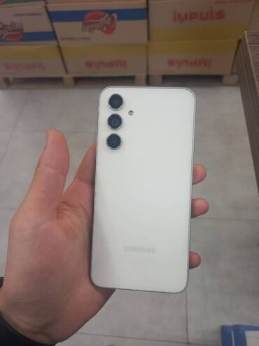 s10 5g: Samsung Galaxy A54 5G, 128 GB, rəng - Ağ, Barmaq izi