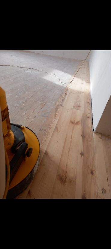Döşəmə işləri: Taxta döşəmə cilalama və laklama xidməti - Şəkillərdə: ev və — 7