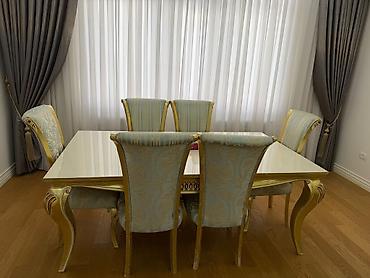 dəst mebel: Qonaq otağı üçün klassik dəst Tərkib: - 3 oturacaqlı divan + 2 ədəd — 3