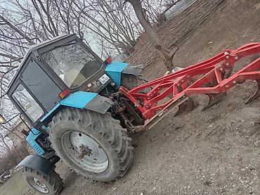 boyuk masinlar: Belarus MTZ 1221 təkərli traktor + asqıda torpaq frezesi/torpaq — 8