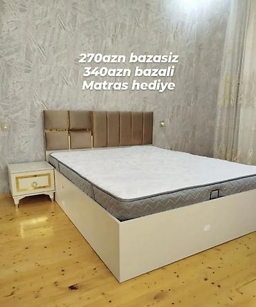 Çarpayılar: Yeni, İkinəfərlik çarpayı, Bazasız, Matras ilə, Siyirməsiz, Azərbaycan — 2