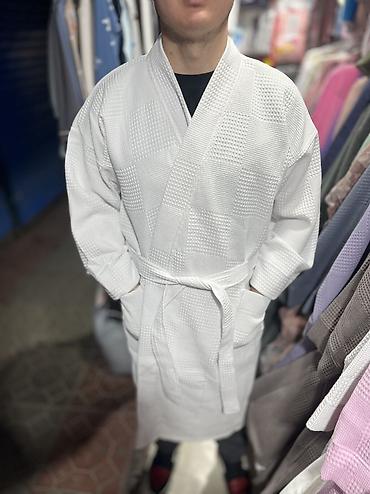 Домашние костюмы: Мужской банный халат ✨ 💯 хлопок | M L XL 2XL 3XL 4XL 0-2500 сом — 10