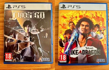 baku electronics playstation 4: PS5 Judgment və PS5 Yakuza:Like A Dragon - 55 azn Digər oyunlar üçün