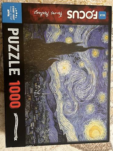 it sekilleri: FOCUS Blue “Famous Paintings” seriyasından 1000 hissəli pazl – Vincent — 1