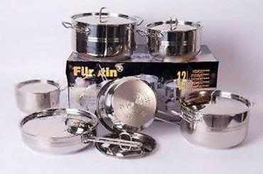 oro 24k inox 1810: Posudje u setu Furstin 12 FWFS NOVO. Posudje u setu Furstin FWFS 18/10 — 7