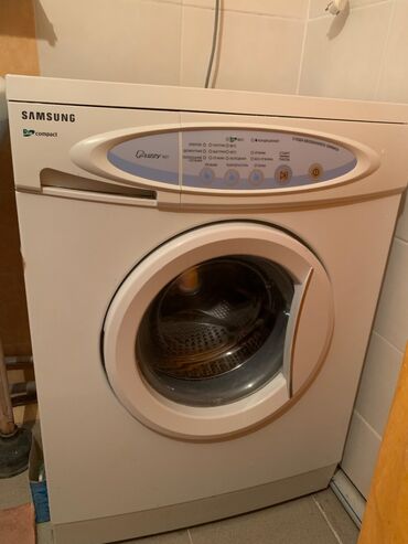 японская швейная машинка: Стиральная машина Samsung, Б/у, Автомат, До 5 кг