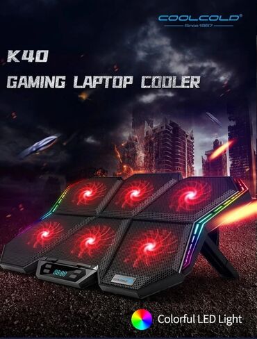 2979 объявлений | lalafo.kg: Подставка охлаждения для игровых ноутбуков Coolcold k40